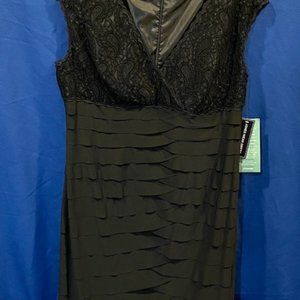 Womens Jones New York Black Cocktail Dress